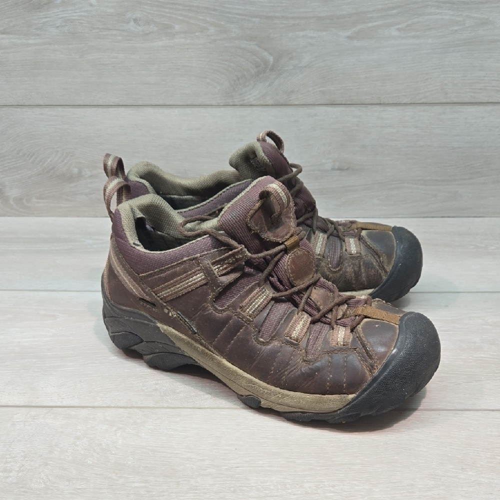 Keen Women Outdoor Dry Leather Hiking Shoes Sneakers Sz 10